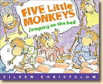Five Little Monkeys Jumping on the Bed (ボードブック)