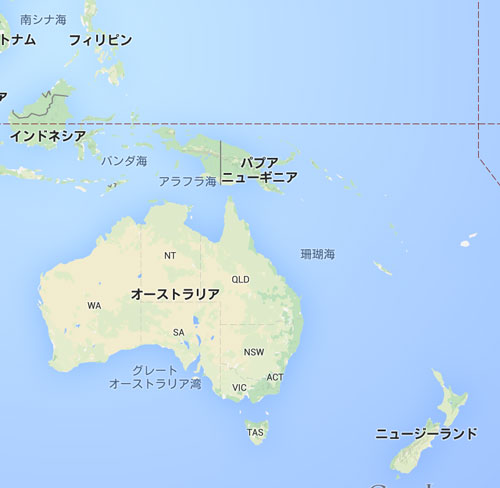 オセアニア 州 地図