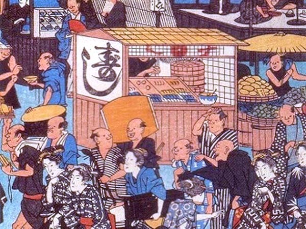 江戸の寿司屋台