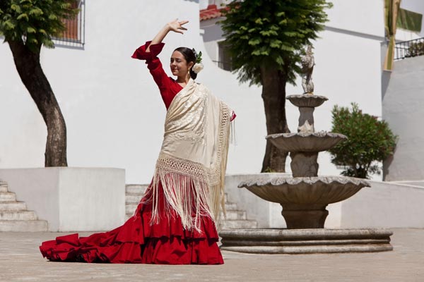 フラメンコを踊る女性