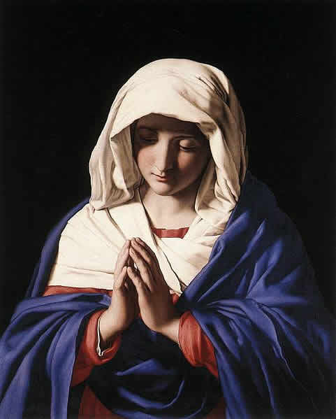 祈りを捧げる聖母マリア