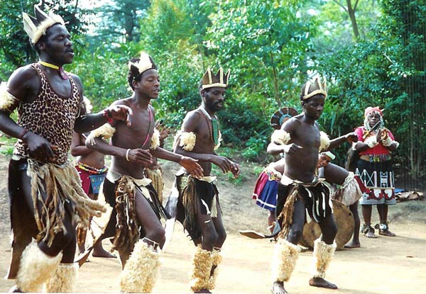 ズールー族のダンス 南アフリカ