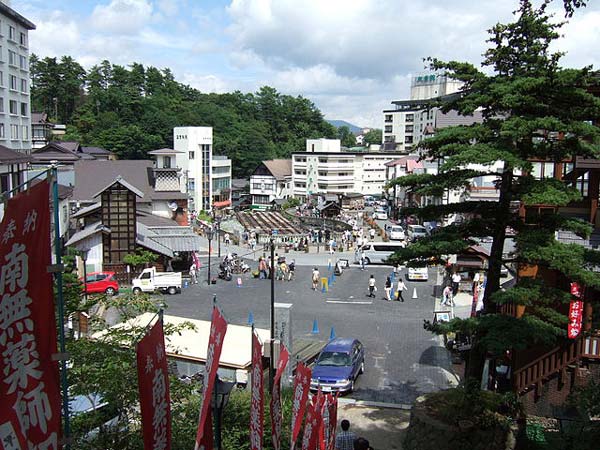 草津温泉の湯畑