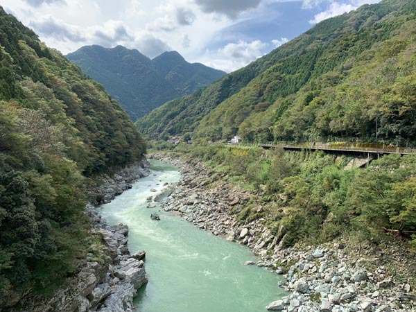 徳島県を流れる祖谷川