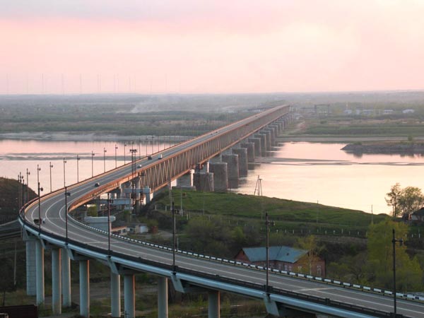 アムール川 鉄橋