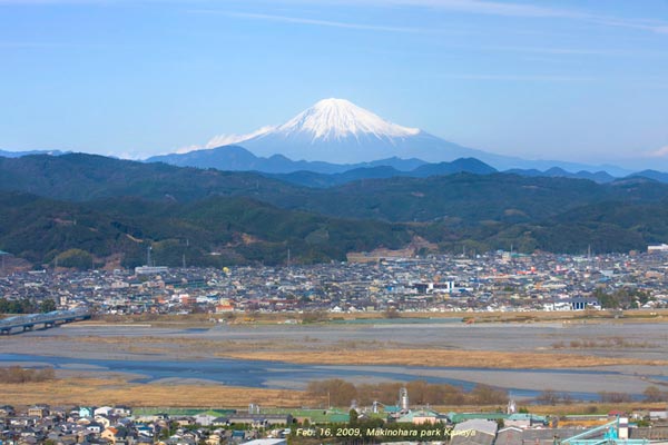 大井川と富士山