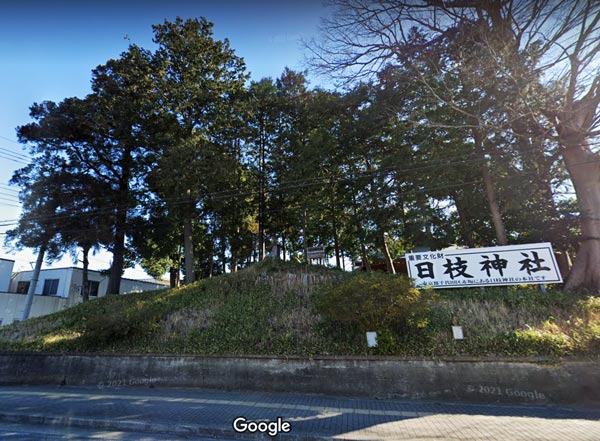 川越市の日枝神社古墳（仙波山）