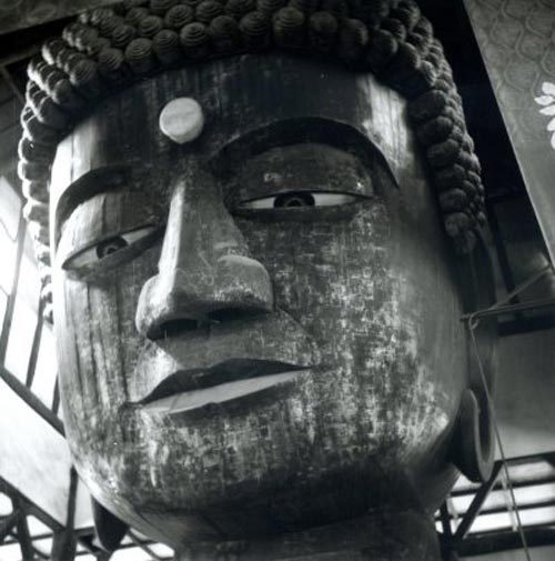 昭和48年焼失前の方広寺大仏像