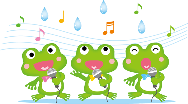 歌うカエル