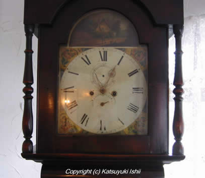 ジョージ・ホテルの大きな古時計 文字盤